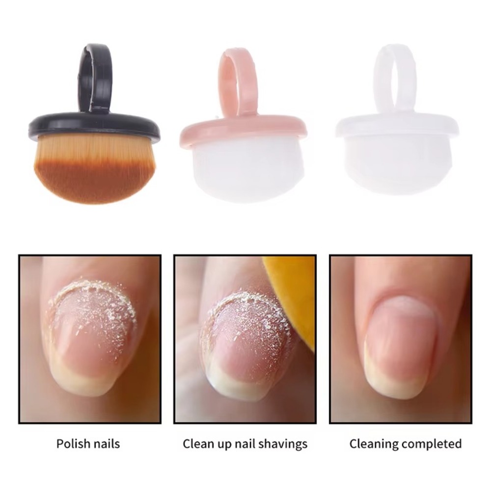 Nail Art For Men - Kuas Debu Kuku Oval yang Dapat