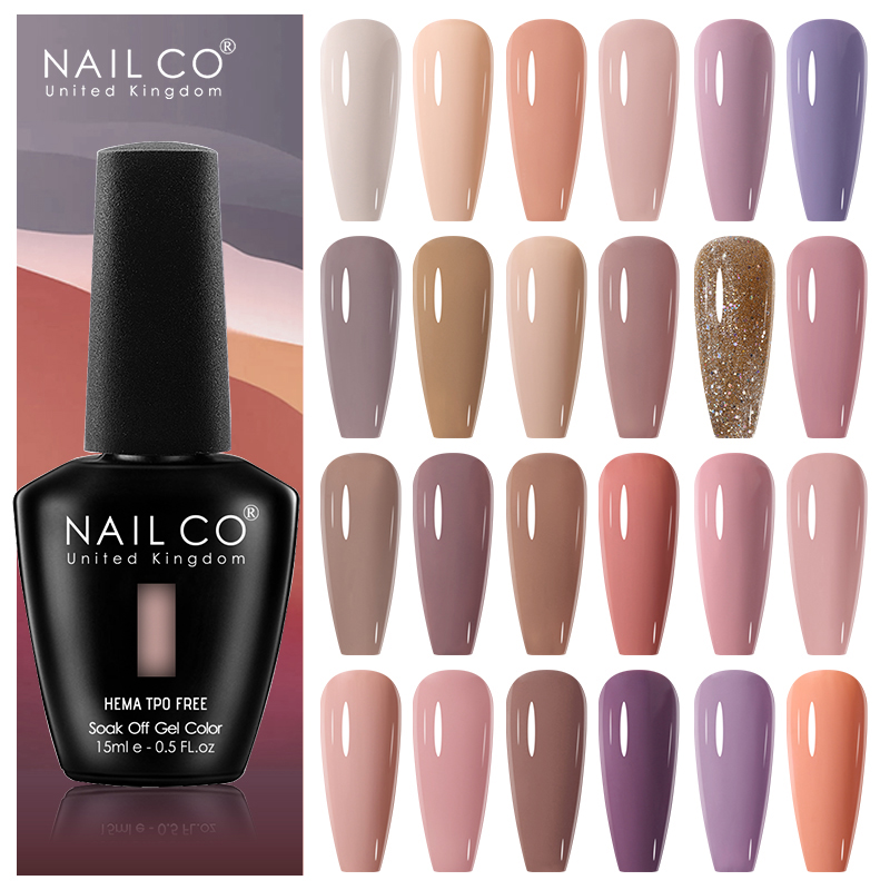 Nail Art Natural Pink - NAILCO 15ml Cat Kuku Gel Warna