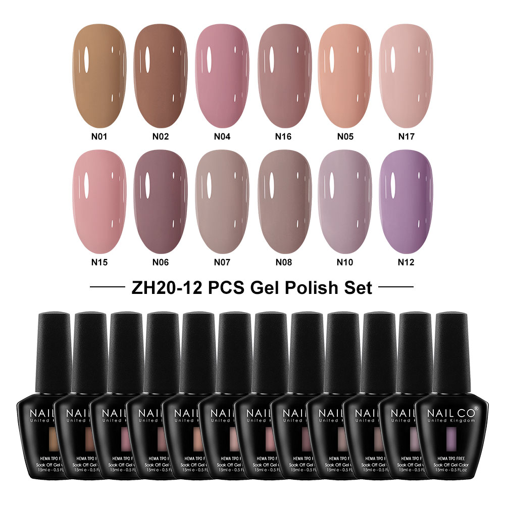 Nail Art Natural Pink - Nailco 12 Warna Seri Cat Kuku