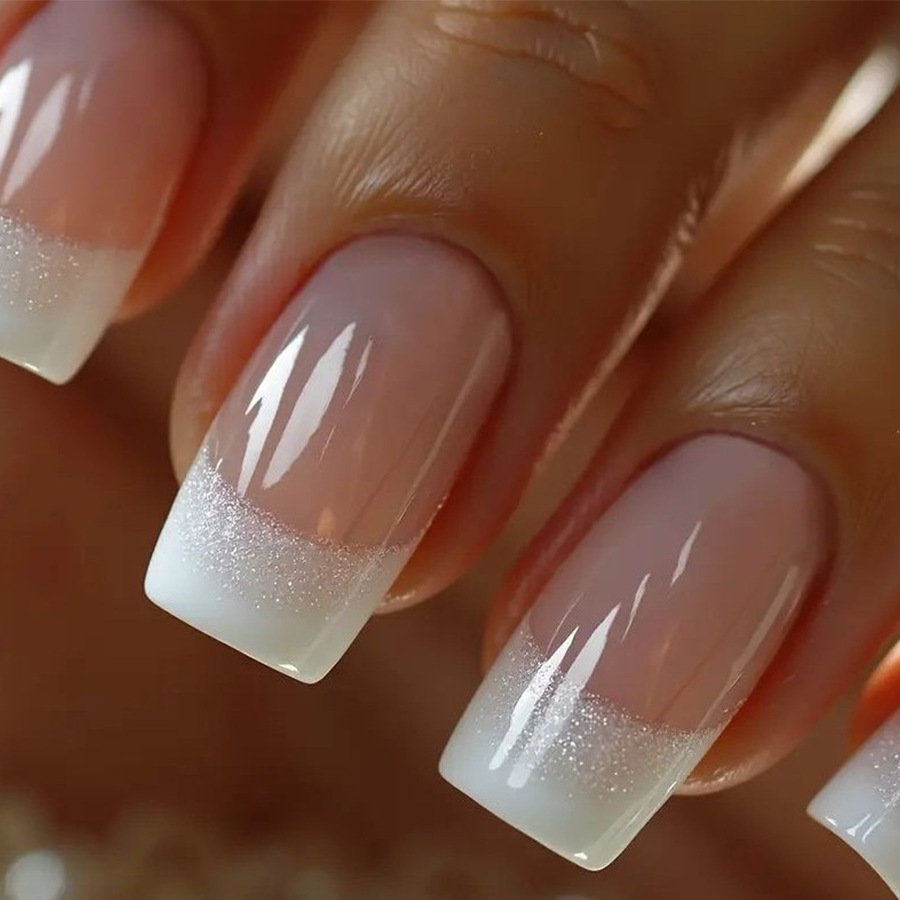 Nail Art Inspo - 24pcs/set Kuku Palsu Kotak Sedang untuk
