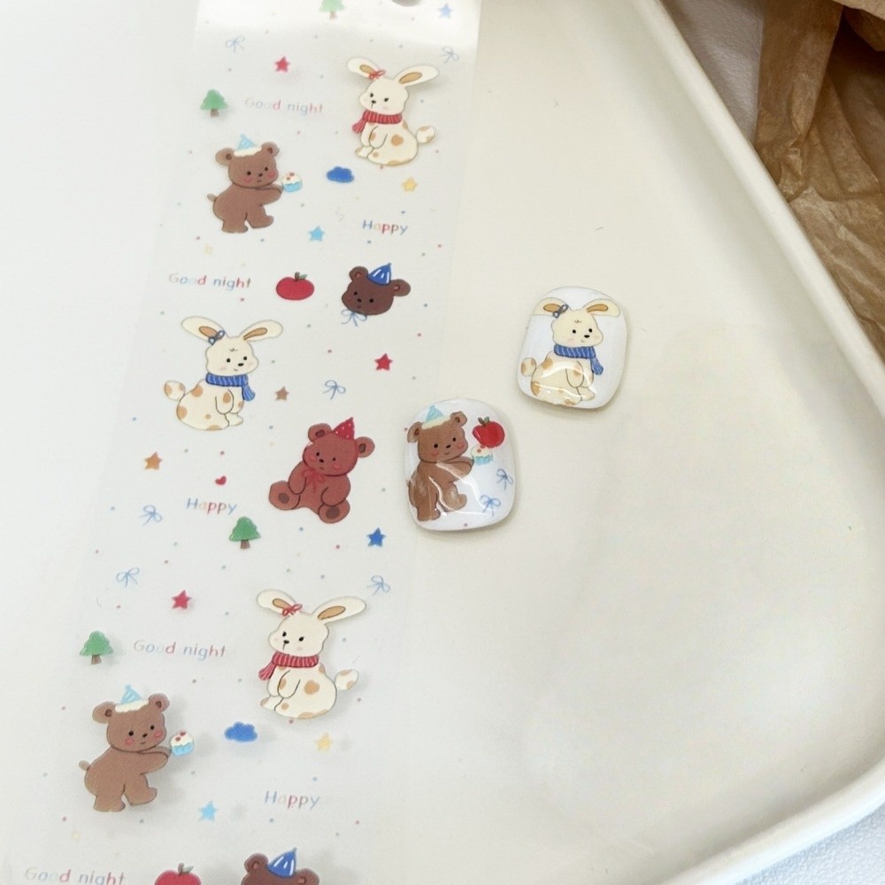 Nail Art Denim - 10 Gulungan Kertas Transfer Foil Kuku