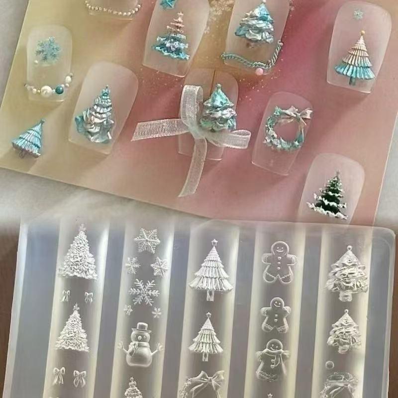 Cetakan Kuku 3D Natal Manusia  - Nail Art For Men ulasan dan harga