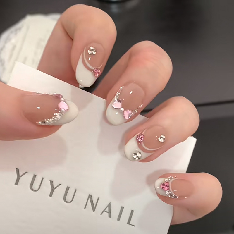 10 Buah Seni Manikur Berlian H - Nail Art Press On ulasan dan harga