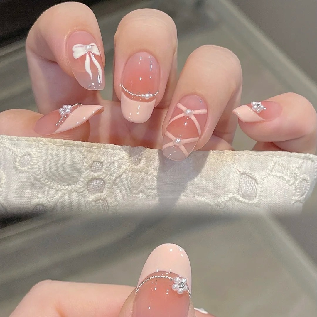 10 Buah Seni Manikur Berlian H - Nail Art Press On ulasan dan harga
