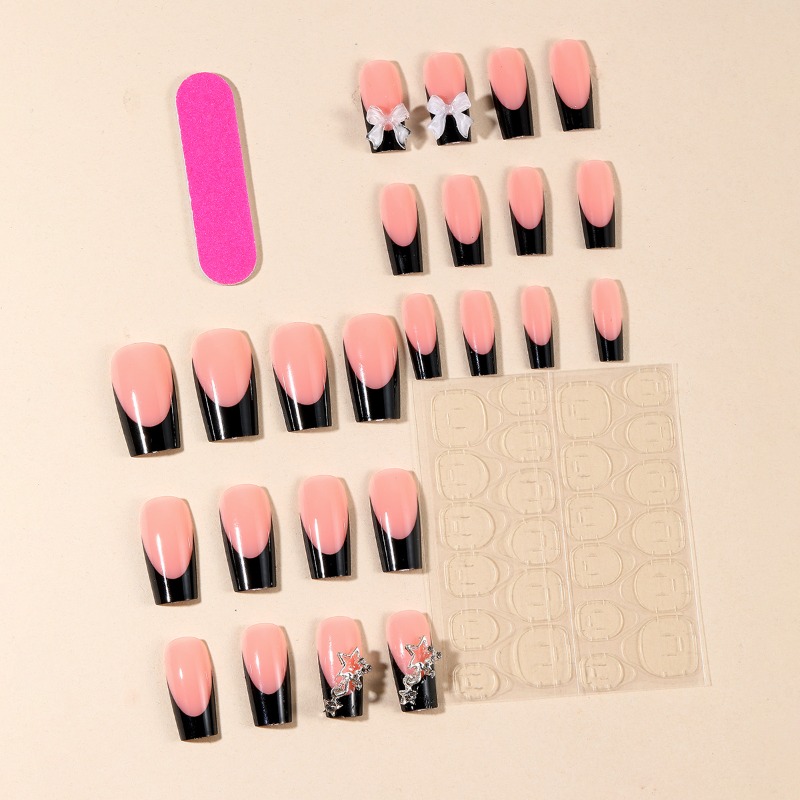 24pcs Kuku Palsu Panjang Musim - Nail Art Press On ulasan dan harga