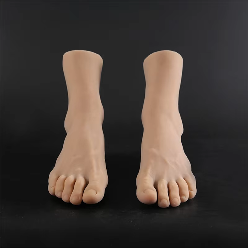Manekin Kaki Pria TPE Simulasi - Nail Art For Men ulasan dan harga