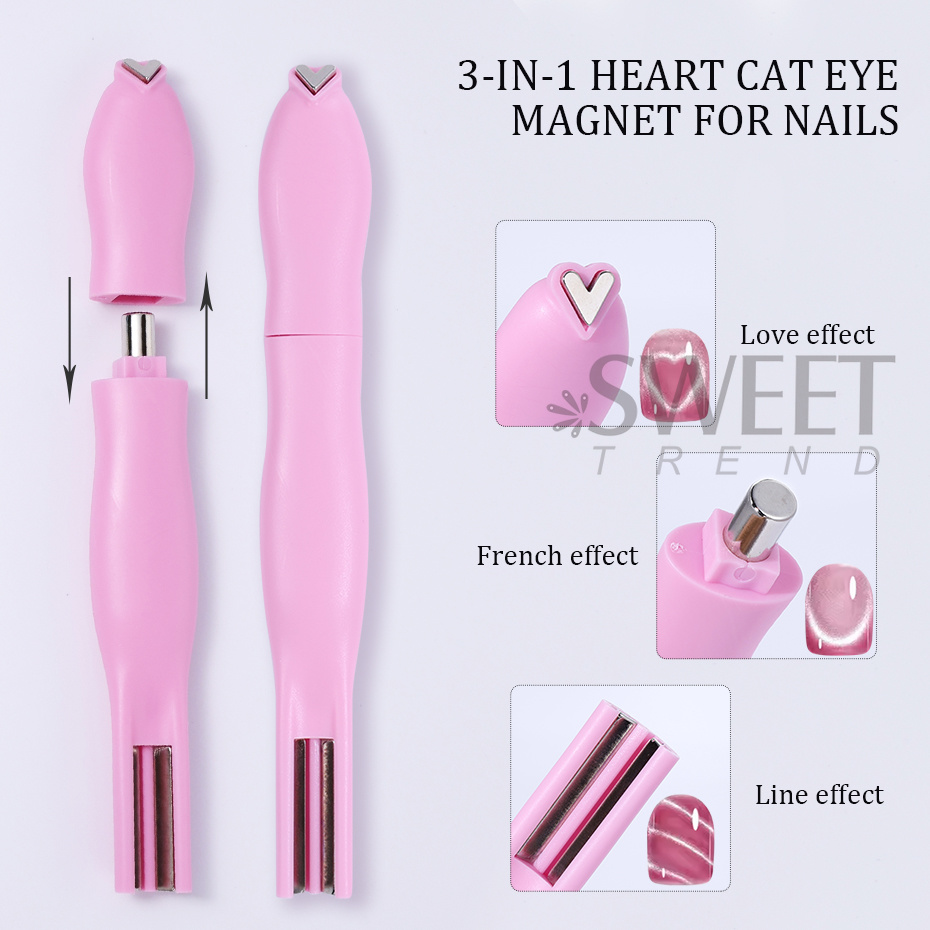 Magnet Nail Art Bentuk Hati 3- - Nail Art Maroon ulasan dan harga