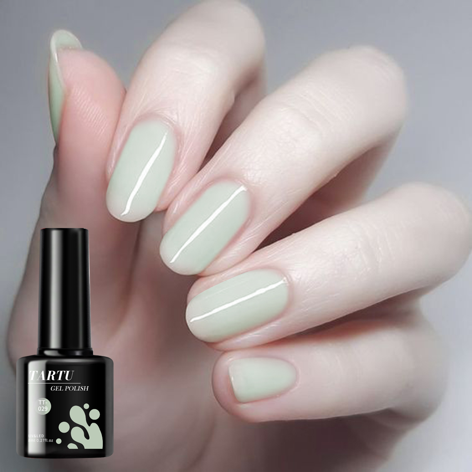 TARTU 8ml Semi permanen Gel je - Nail Art Natural Pink ulasan dan harga