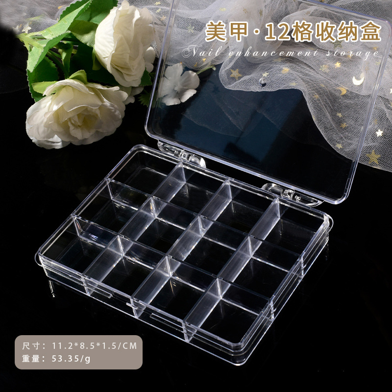 Kotak Organizer plastik bening - Nail Art Inspo ulasan dan harga
