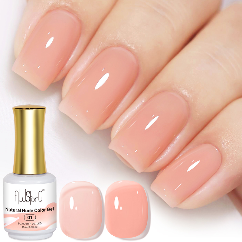 AWStorG 15ML Warna Merah Muda  - Nail Art Natural Pink ulasan dan harga