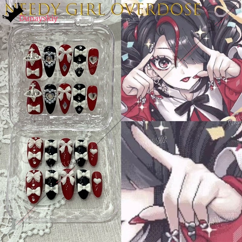 YiNuo*/Needy Girl Overdose Jir - Nail Art Press On ulasan dan harga