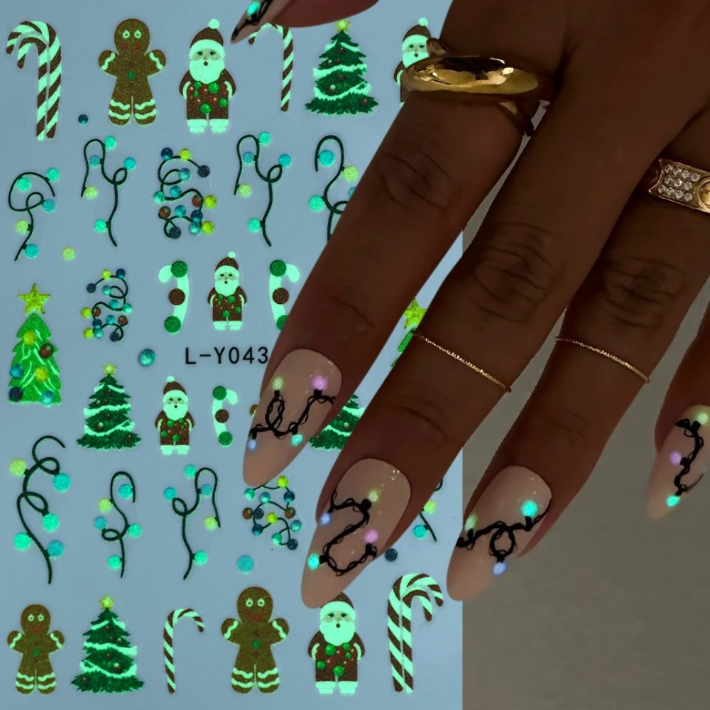 Stiker Seni Kuku Natal Lentera - Nail Art For Men ulasan dan harga