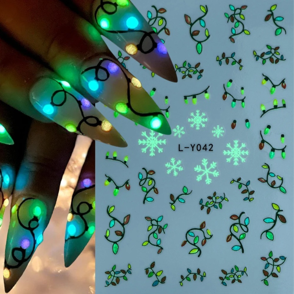 Stiker Seni Kuku Natal Lentera - Nail Art For Men ulasan dan harga