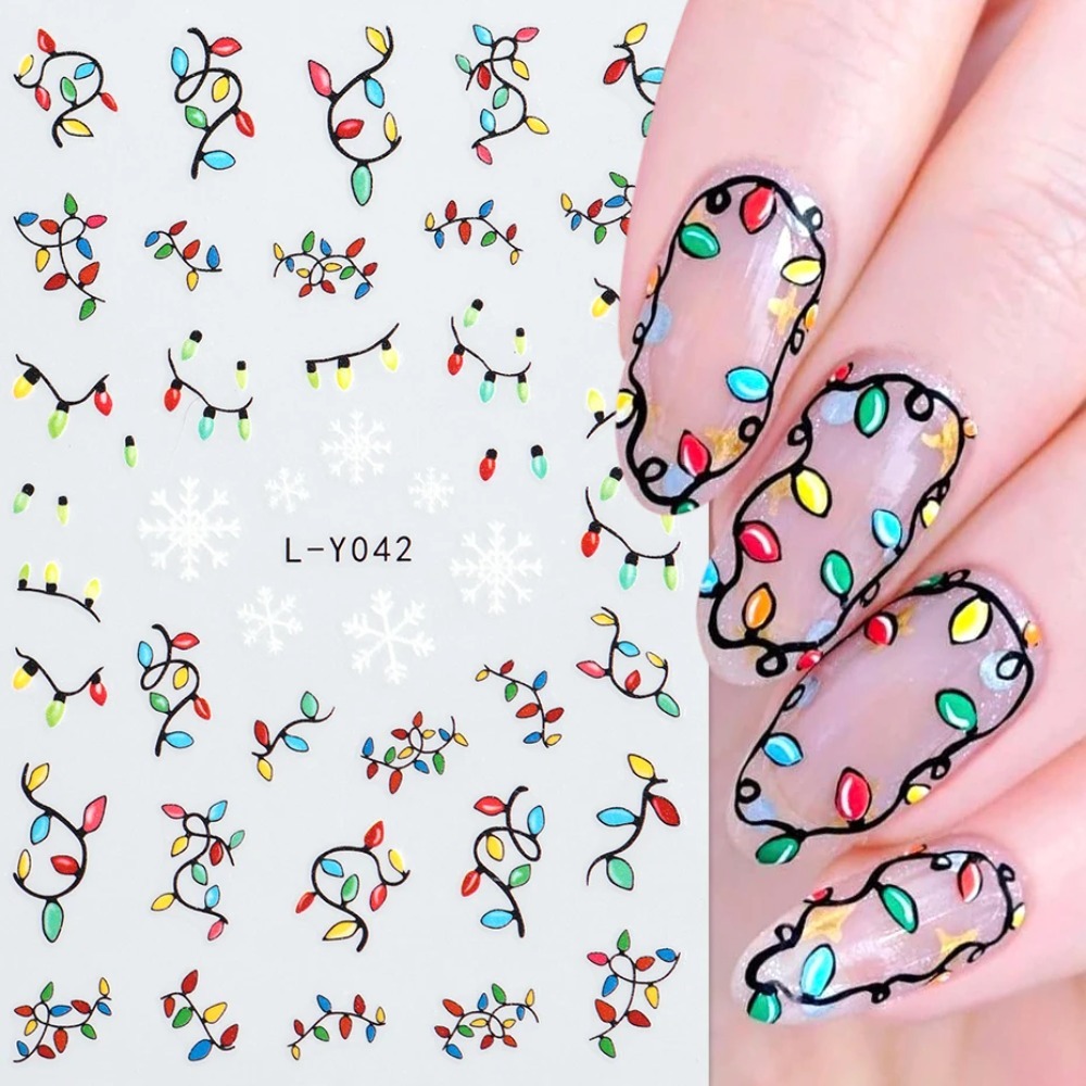Stiker Seni Kuku Natal Lentera - Nail Art For Men ulasan dan harga