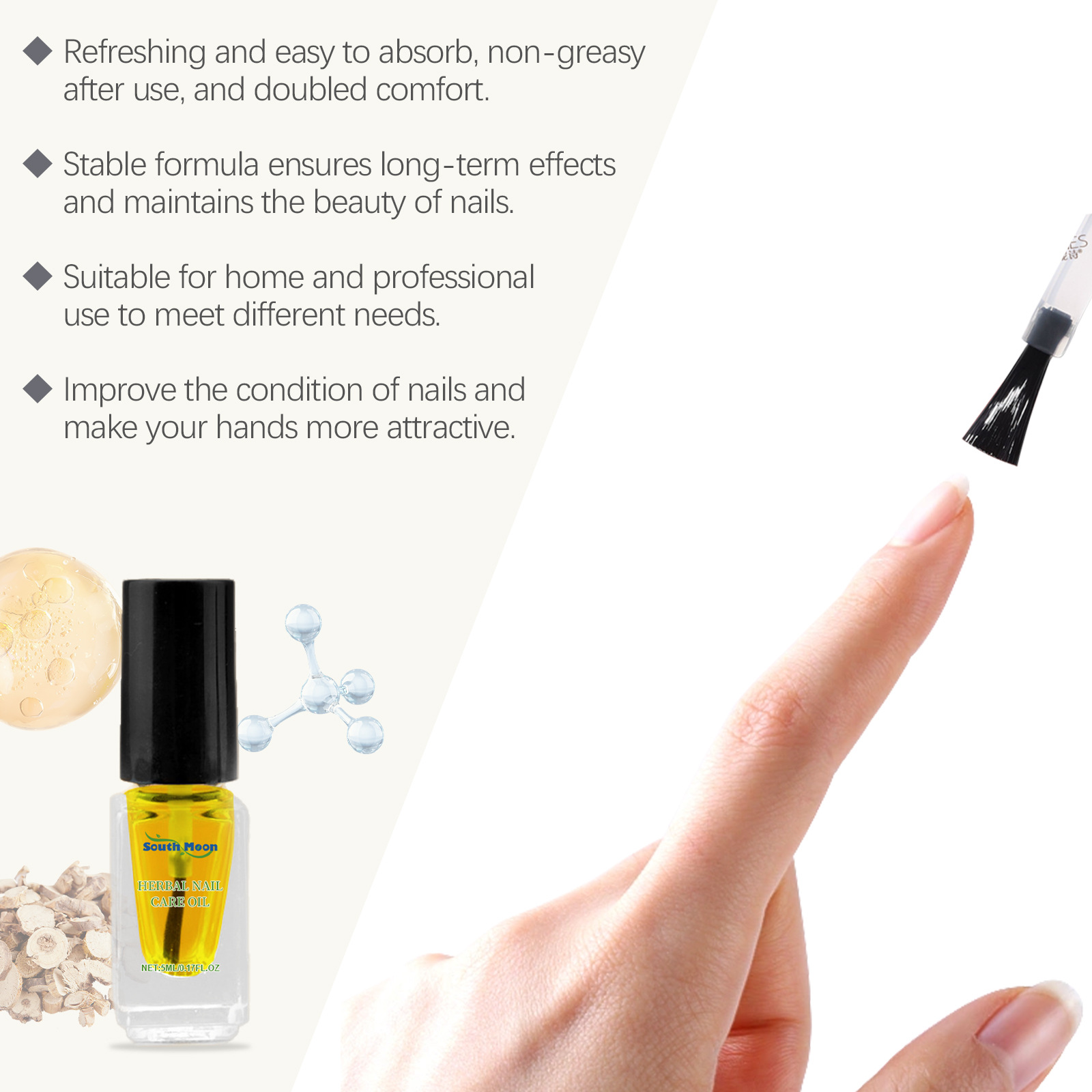 Minyak Herbal South Moon untuk - Nail Art Maroon ulasan dan harga