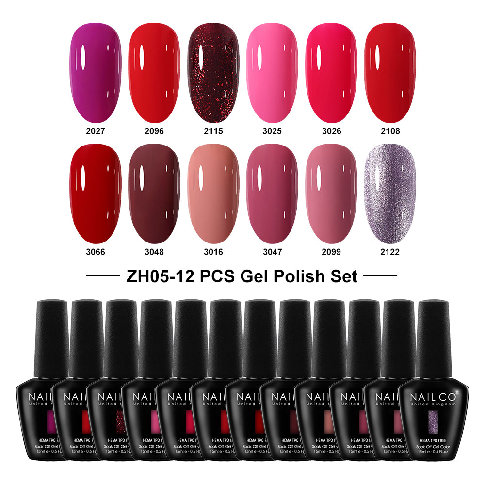 Nailco 12 Warna Seri Cat Kuku  - Nail Art Natural Pink ulasan dan harga