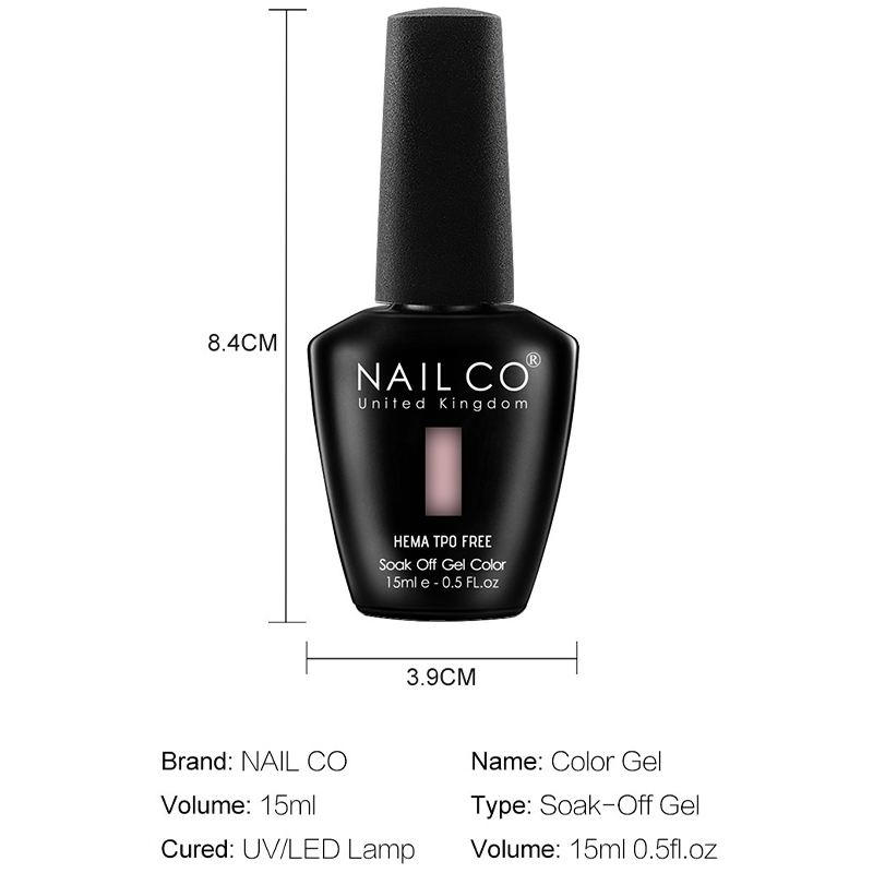 Nailco 12 Warna Seri Cat Kuku  - Nail Art Natural Pink ulasan dan harga