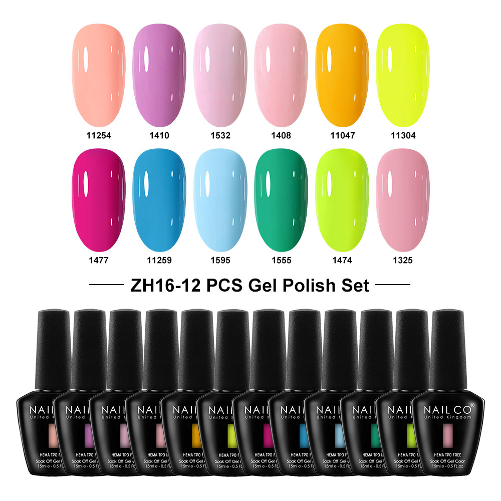 Nailco 12 Warna Seri Cat Kuku  - Nail Art Natural Pink ulasan dan harga