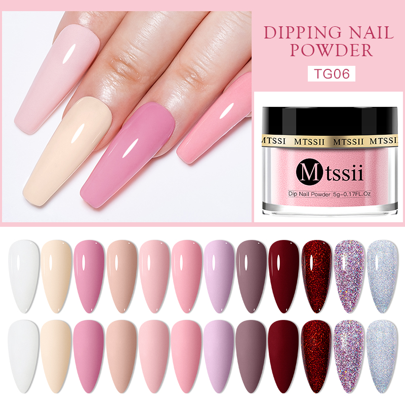 Mtssii 5g/10g Nude Pink Dippin - Nail Art Natural Pink ulasan dan harga