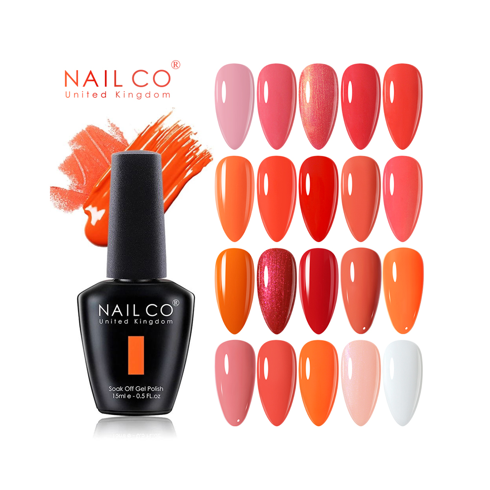 NAILCO 15Ml Warna Oranye Merah - Nail Art Natural Pink ulasan dan harga