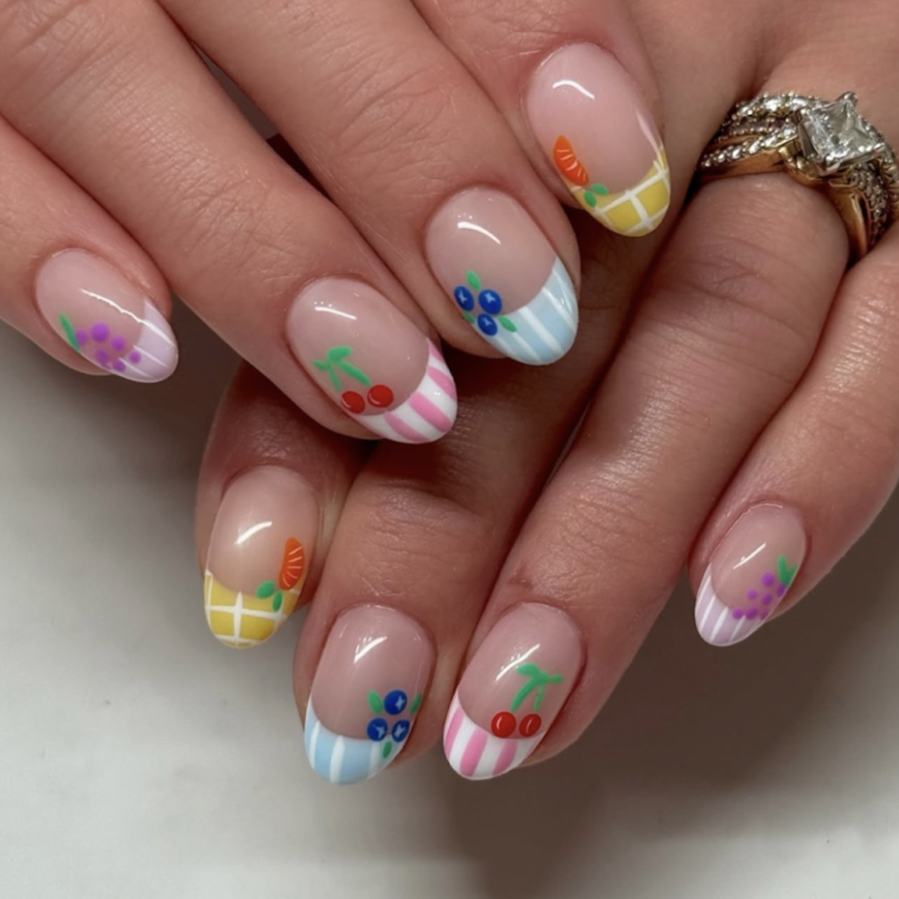24 Buah Ujung Kuku Almond Sede - Nail Art Press On ulasan dan harga