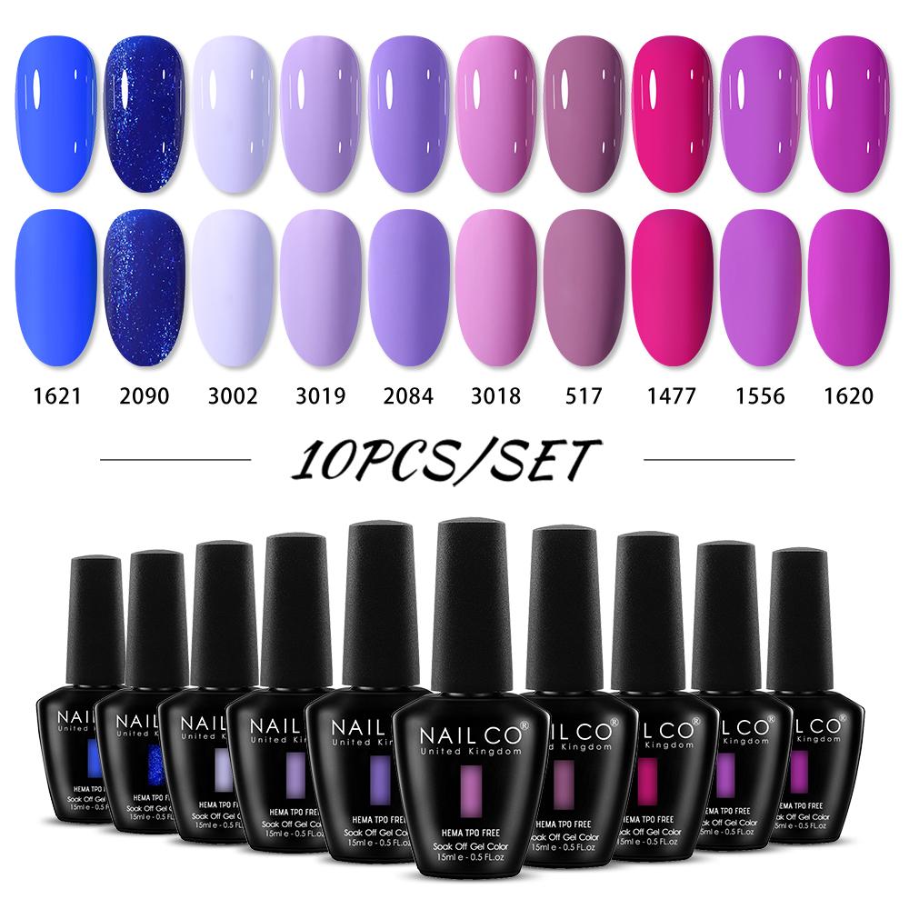 NAILCO 15ml 10pcs/Set HEMA TPO - Nail Art Natural Pink ulasan dan harga
