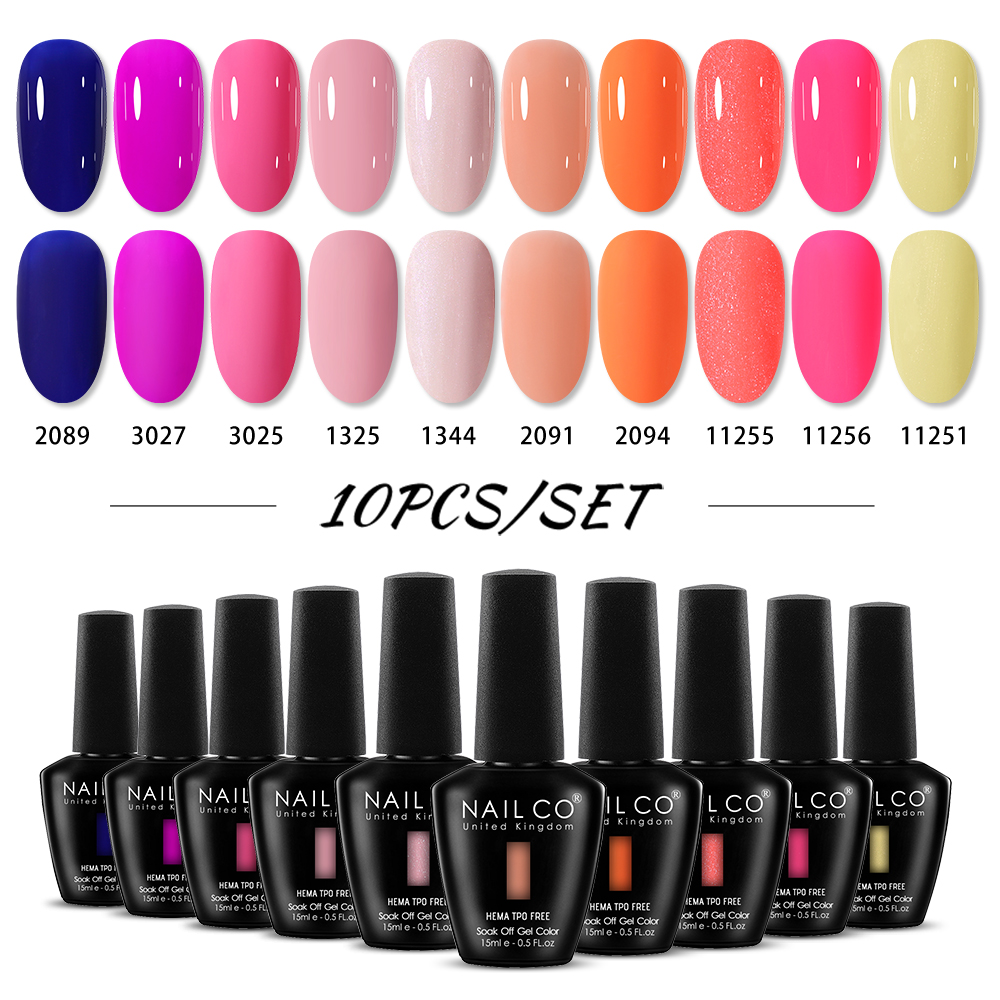 NAILCO 15ml 10pcs/Set HEMA TPO - Nail Art Natural Pink ulasan dan harga