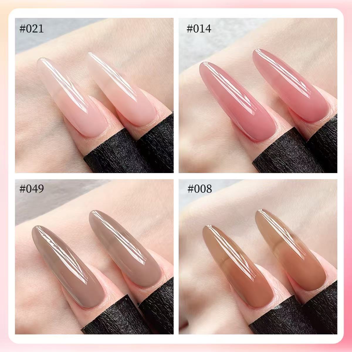 XEIJAYI Set Cat Kuku Gel Jelly - Nail Art Natural Pink ulasan dan harga