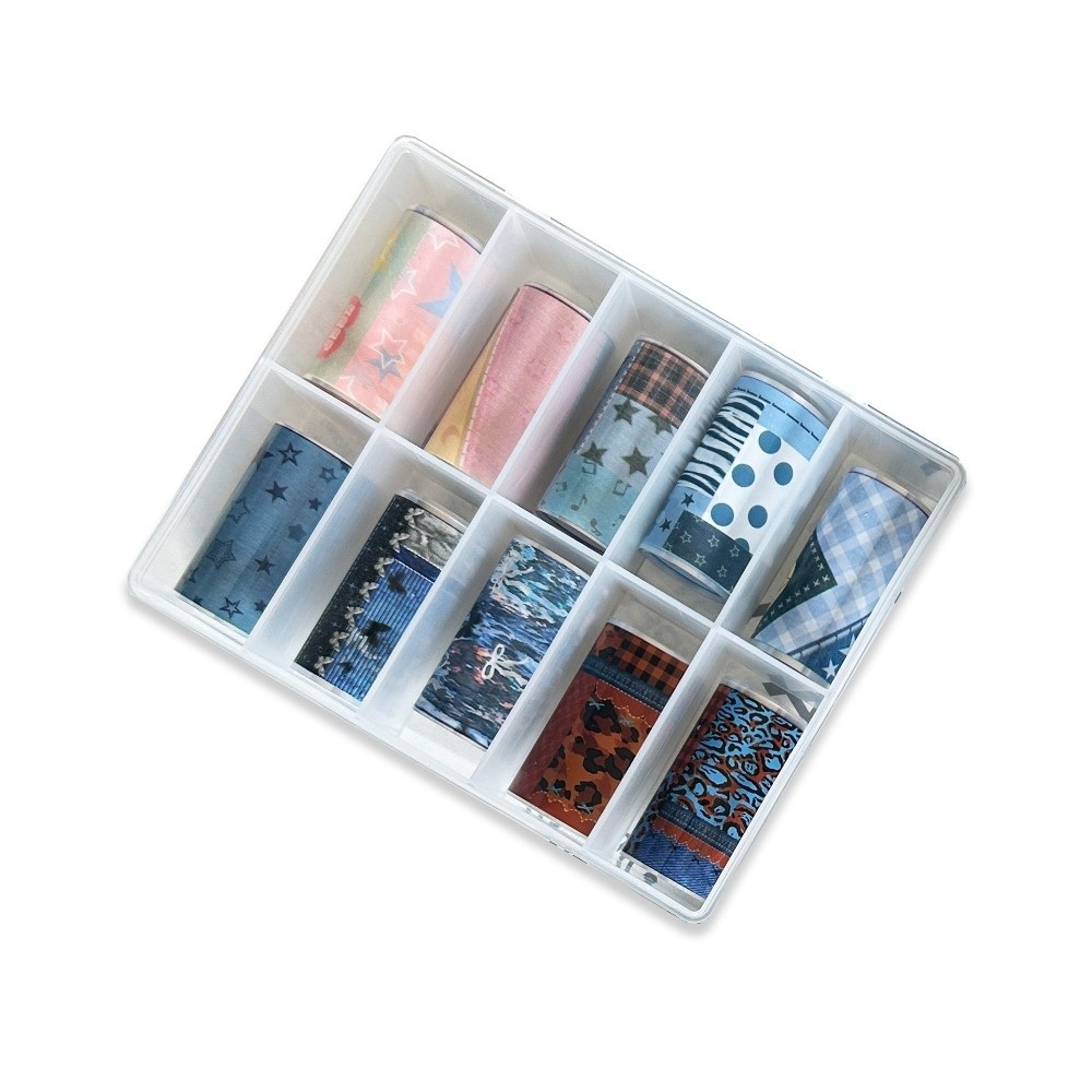 10 Gulungan Kertas Transfer Fo - Nail Art Denim ulasan dan harga