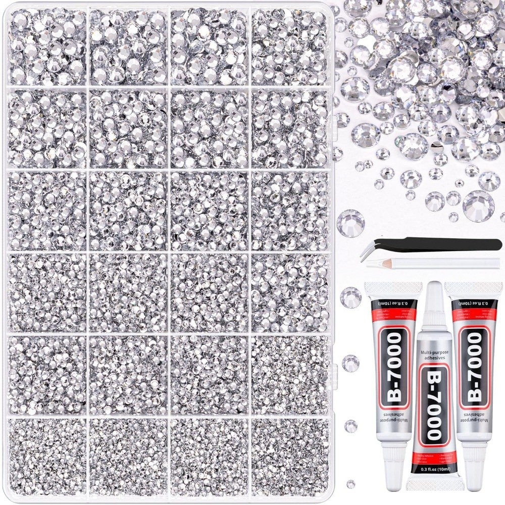 Perlengkapan Resin Rhinestone  - Nail Art Emerald ulasan dan harga