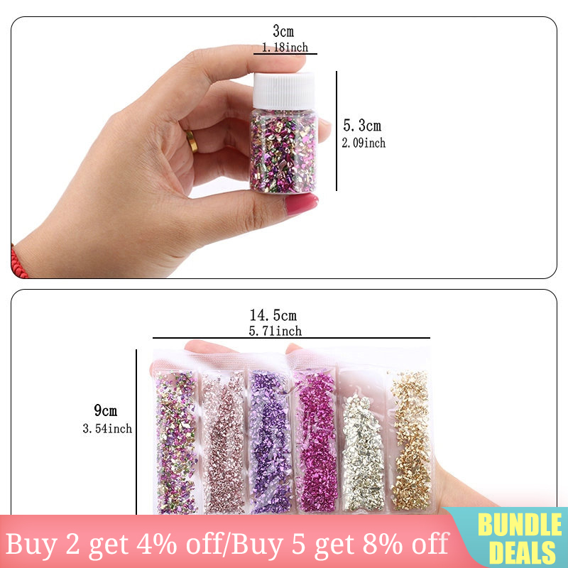 Epoxy Resin logam berwarna-war - Nail Art Emerald ulasan dan harga