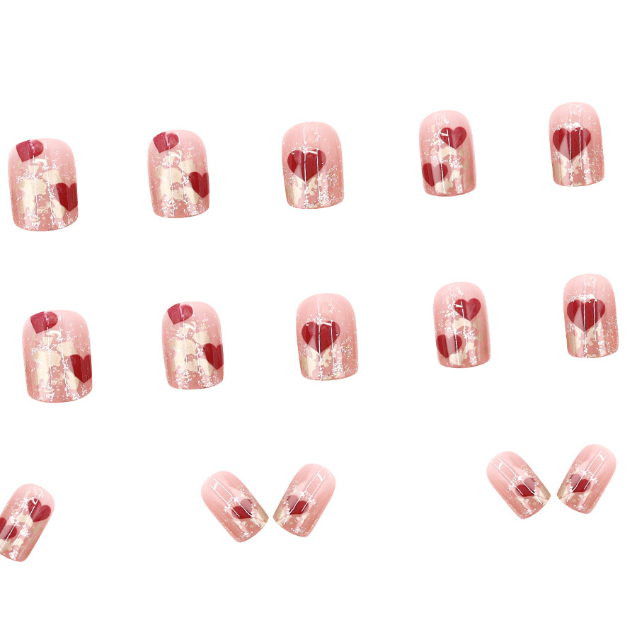 24pcs/set Kuku Palsu Pendek Pe - Nail Art Press On ulasan dan harga