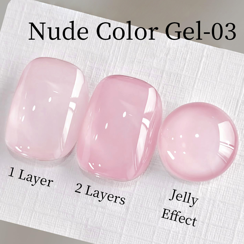 AWStorG 15ml Jelly Nude Pink G - Nail Art Natural Pink ulasan dan harga