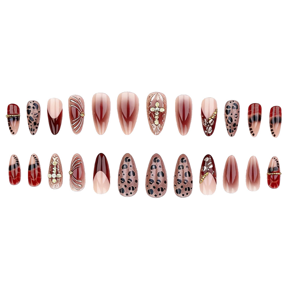 Kuku palsu ukuran sedang untuk - Nail Art Press On ulasan dan harga