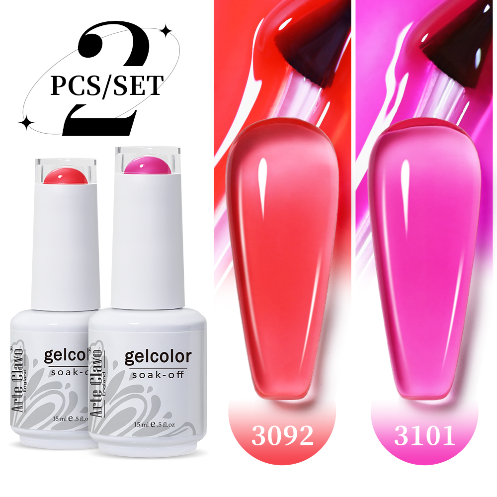 Arte Clavo 2 buah/Set 15ml cat - Nail Art Natural Pink ulasan dan harga