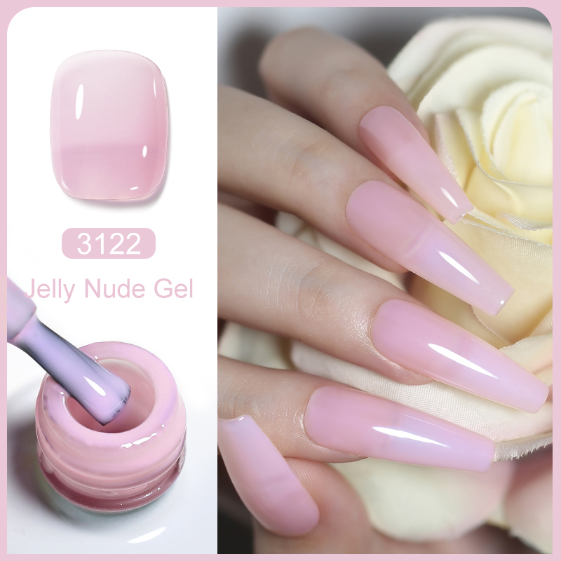 Cat Kuku Jelly Gel Nail Polish - Nail Art Natural Pink ulasan dan harga