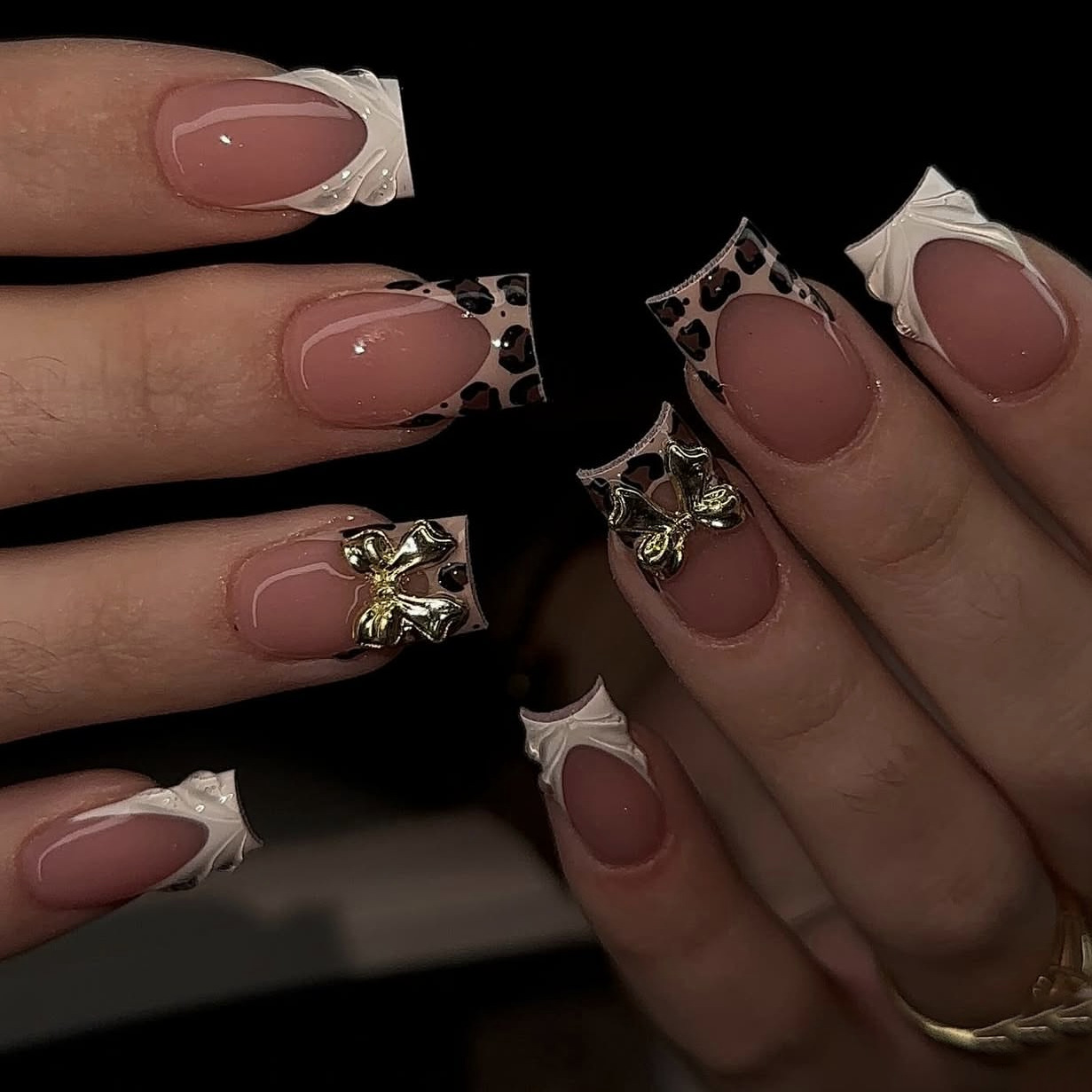 Kuku palsu pendek persegi untu - Nail Art Press On ulasan dan harga