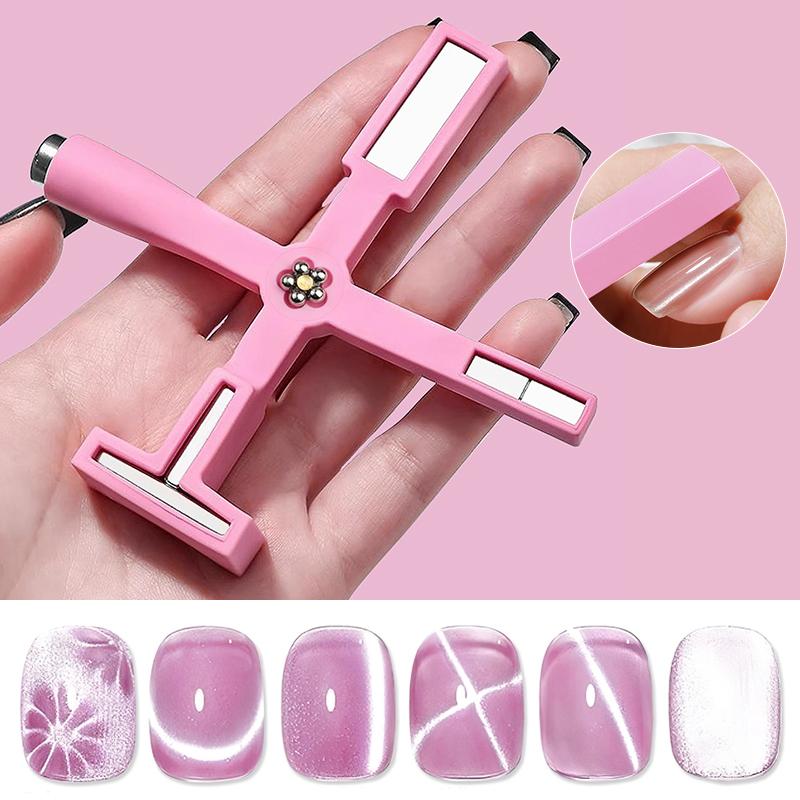 Magnet Kuku 5 in 1 dengan Efek - Nail Art Maroon ulasan dan harga