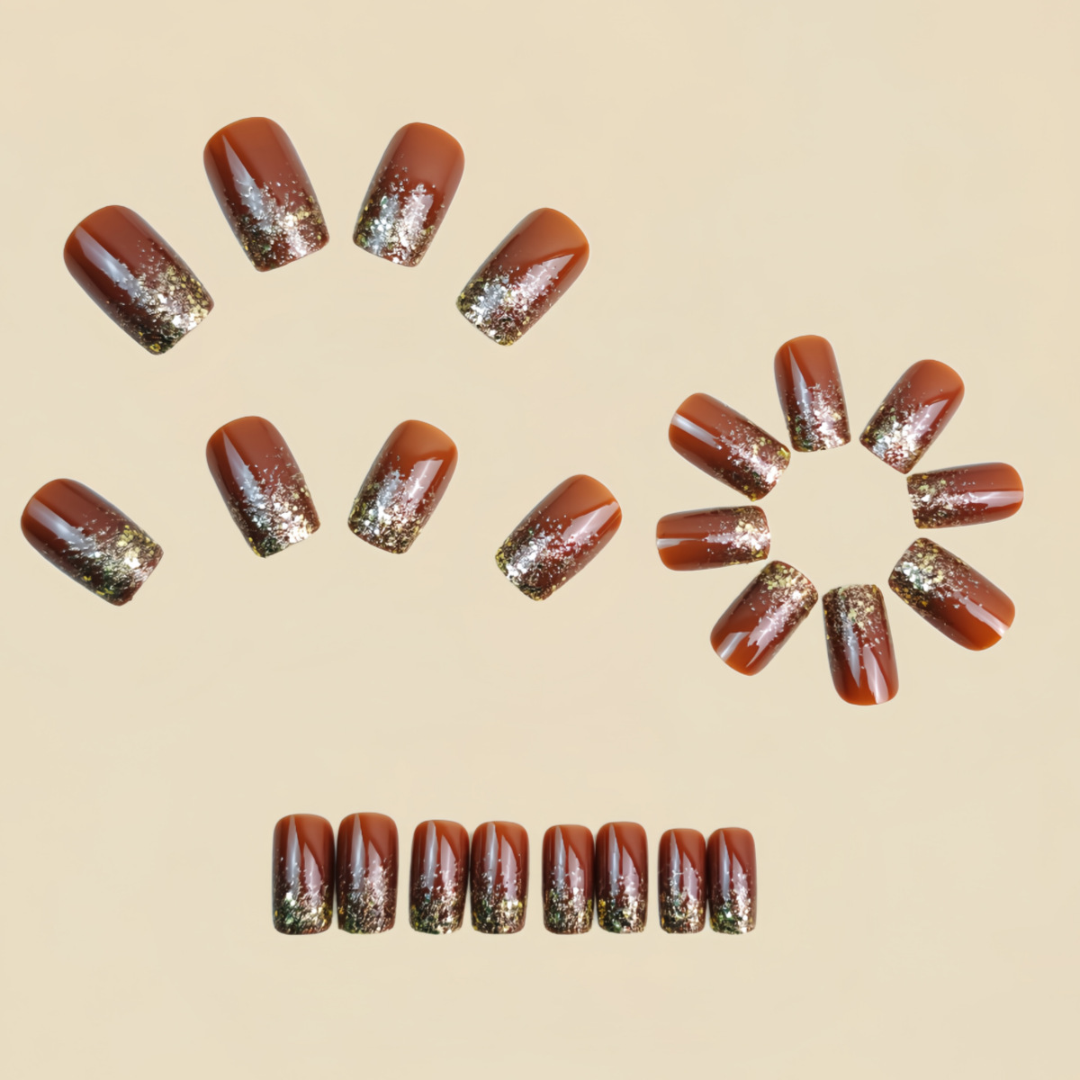 Kuku palsu pendek sedang grada - Nail Art Press On ulasan dan harga