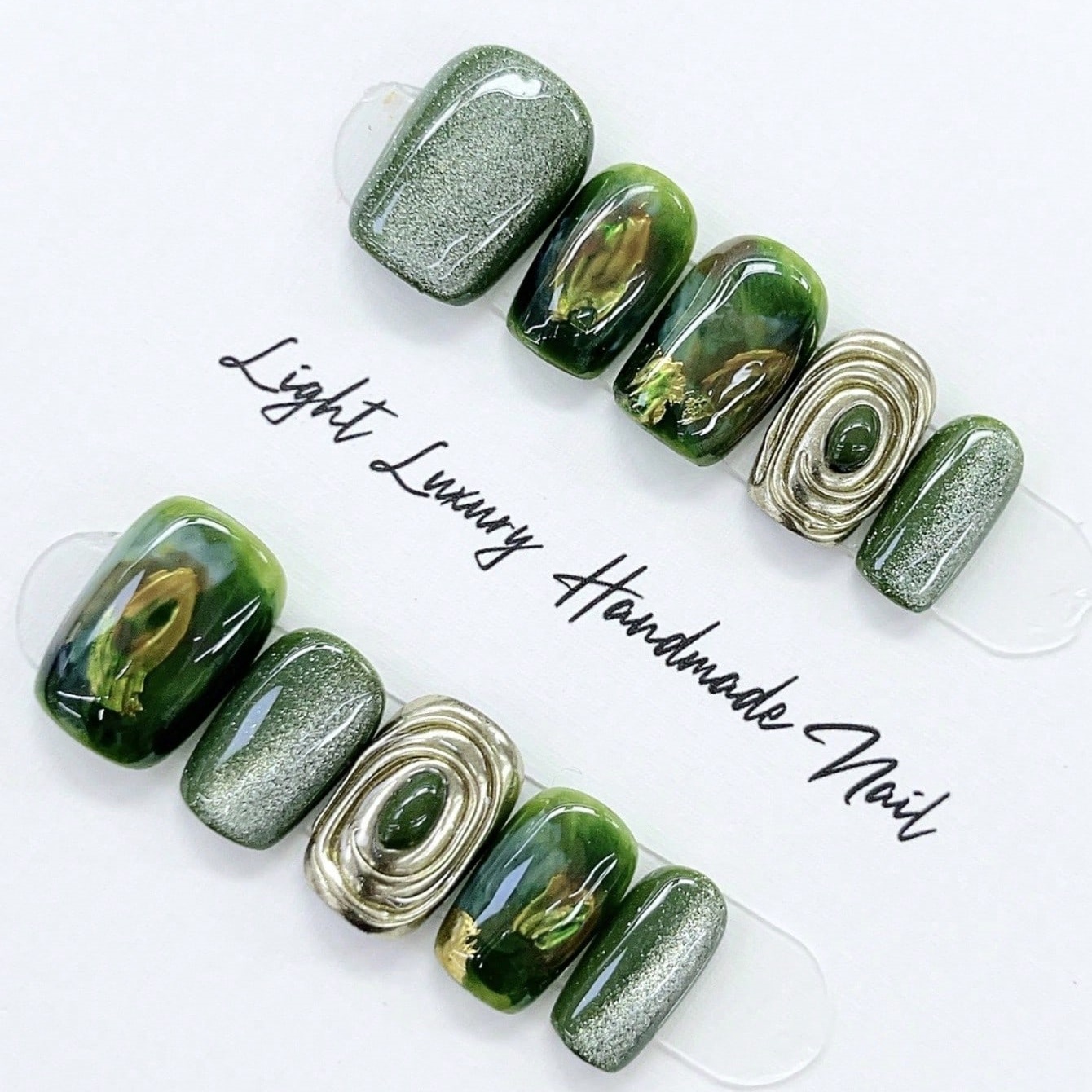 10 Buah Seni Kuku Persegi Pend - Nail Art Inspo ulasan dan harga