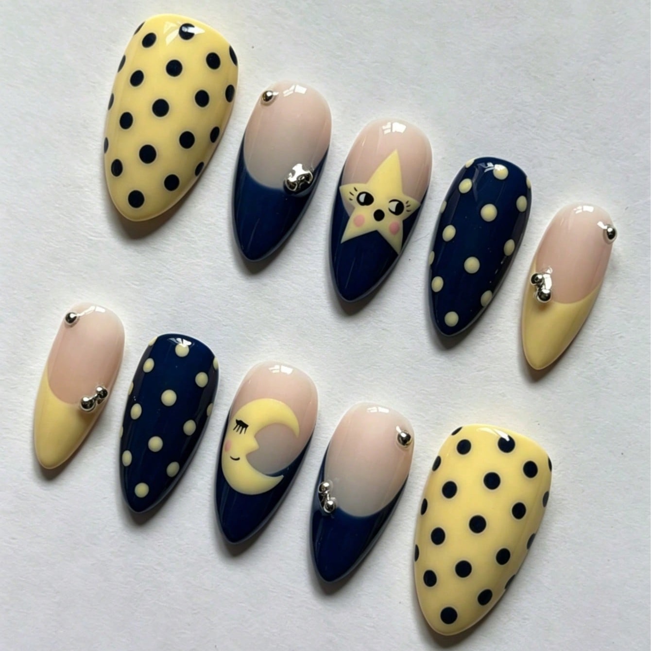 10Pcs Kuku Palsu Viral Kawaii  - Nail Art Maroon ulasan dan harga
