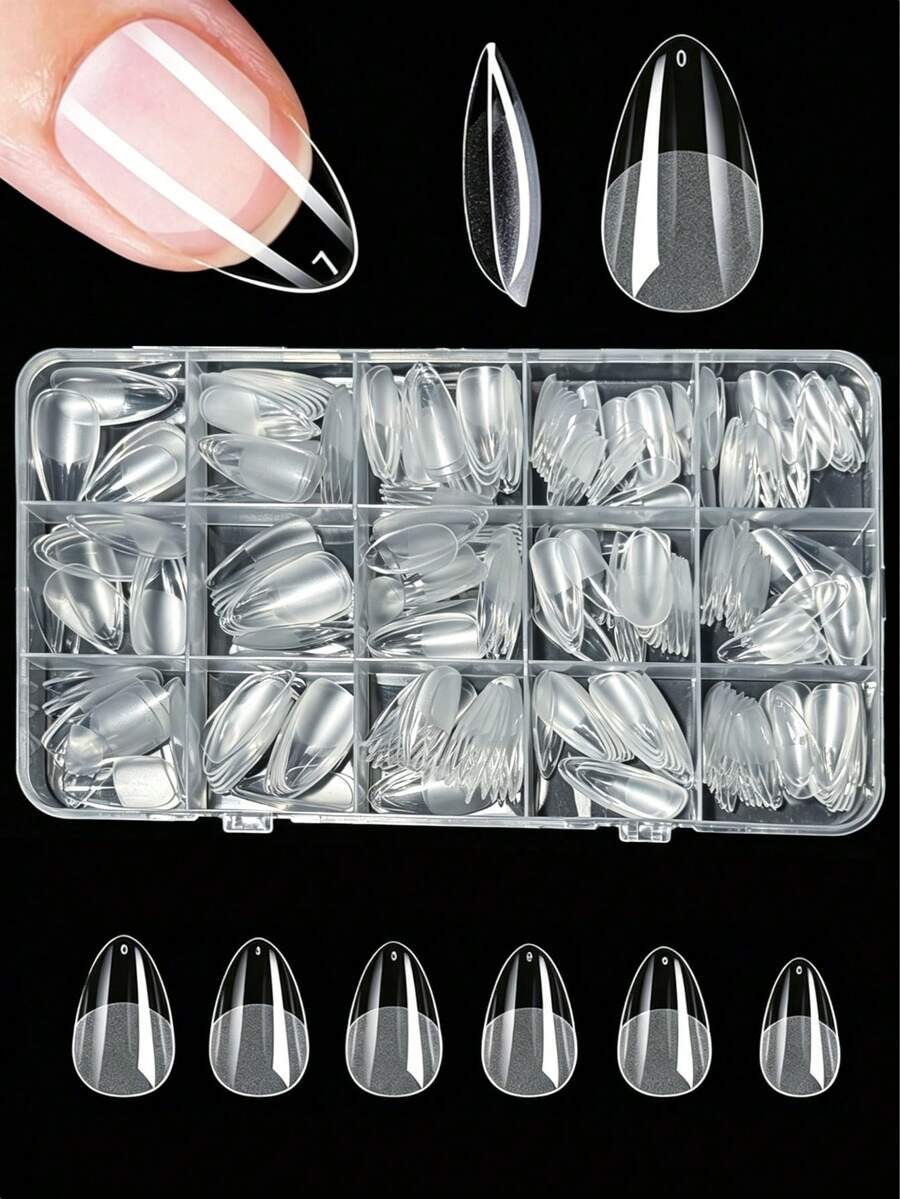 330pcs Kuku Palsu Akrilik Almo - Nail Art Press On ulasan dan harga