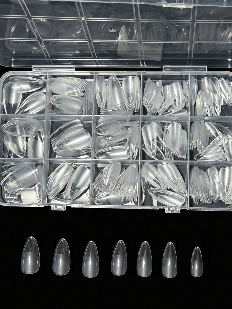 330pcs Kuku Palsu Akrilik Almo - Nail Art Press On ulasan dan harga
