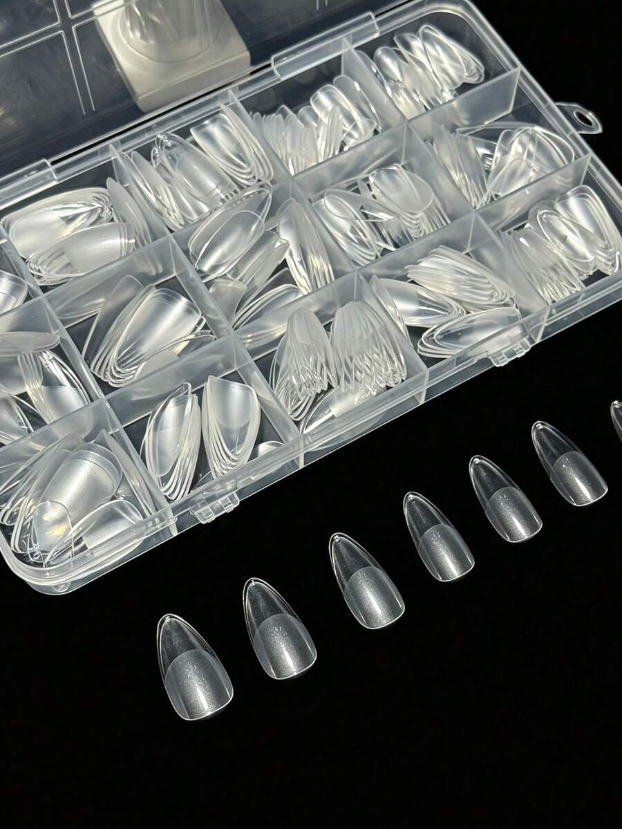 330pcs Kuku Palsu Akrilik Almo - Nail Art Press On ulasan dan harga